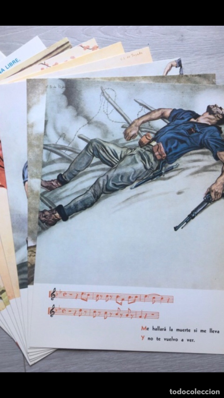 Coleccionismo: HIMNO CARA AL SOL EDICI&Oacute;N ILUSTRADA - Foto 6