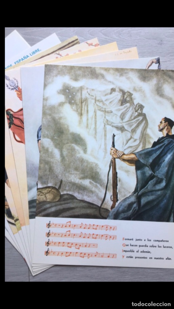 Coleccionismo: HIMNO CARA AL SOL EDICI&Oacute;N ILUSTRADA - Foto 7