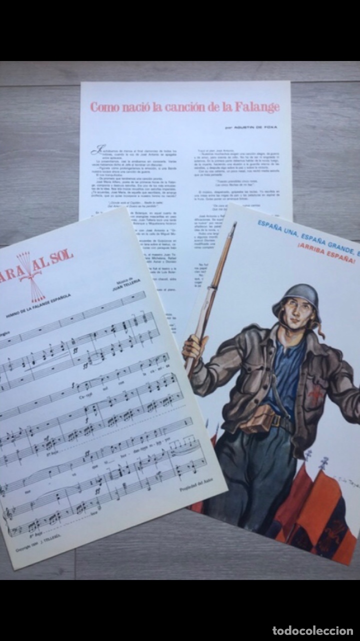 Coleccionismo: HIMNO CARA AL SOL EDICI&Oacute;N ILUSTRADA - Foto 10