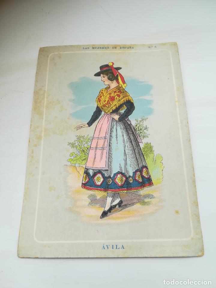 Coleccionismo: PUBLICIDAD CARAMELOS FISAS, BARCELONA. MUJERES DE ESPA&Ntilde;A. &Aacute;VILA. N&ordm; 5