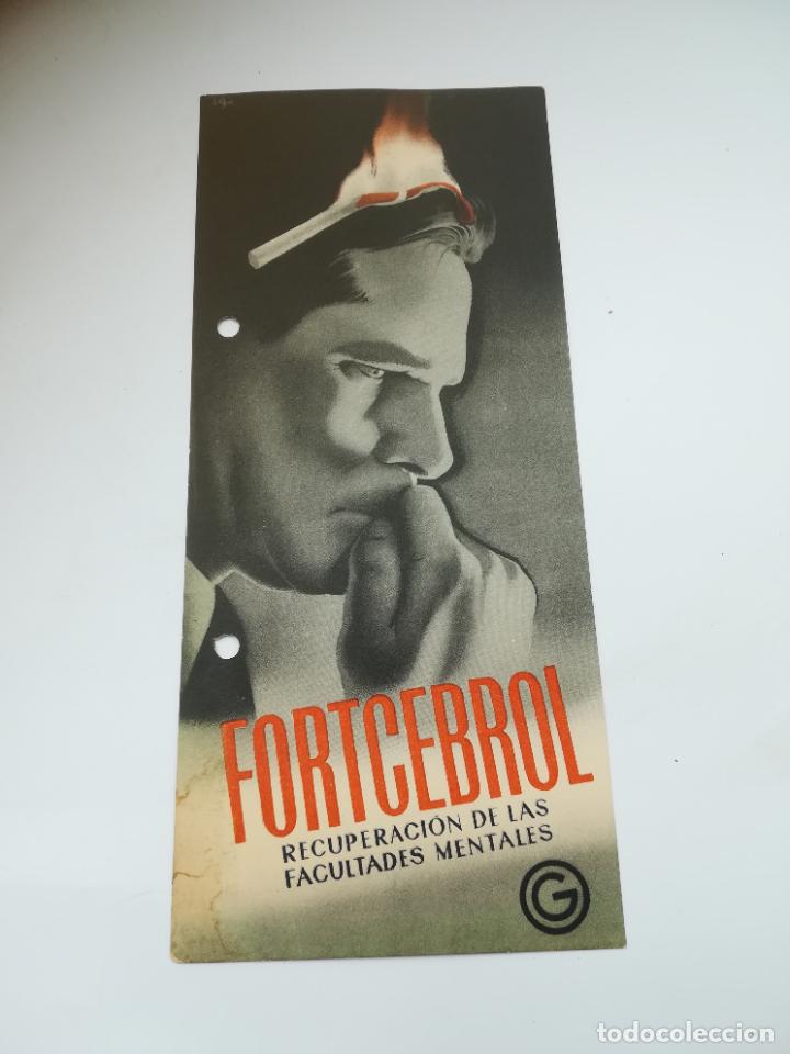 Coleccionismo: PUBLICIDAD DE FARMACIA. FORTCEBROL. RECUPERACI&Oacute;N DE FACULTADES MENTALES. LABORATORIO GALJAN.