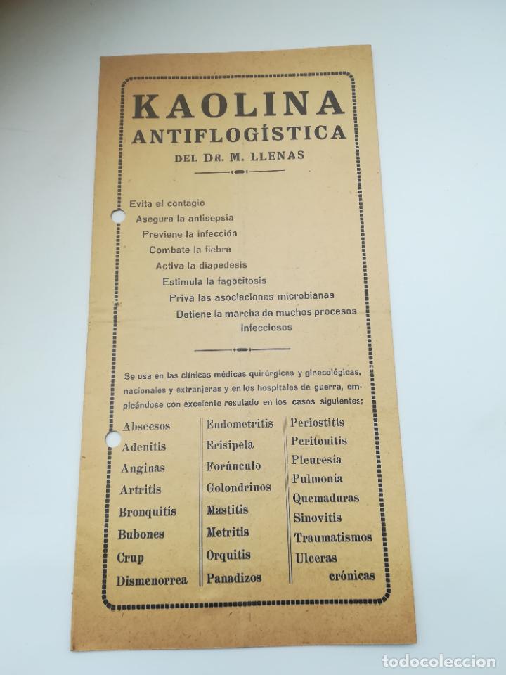Coleccionismo: PUBLICIDAD DE FARMACIA. KAOLINA ANTIFLOGISTICA. DR M.LLENAS. ILUSTRADO. 8 P&Aacute;GINAS. VER
