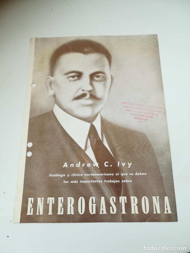 Coleccionismo: PUBLICIDAD DE FARMACIA. ENTEROGASTRONA VITA. LABORATORIOS VITA. BARCELONA. VER DORSO
