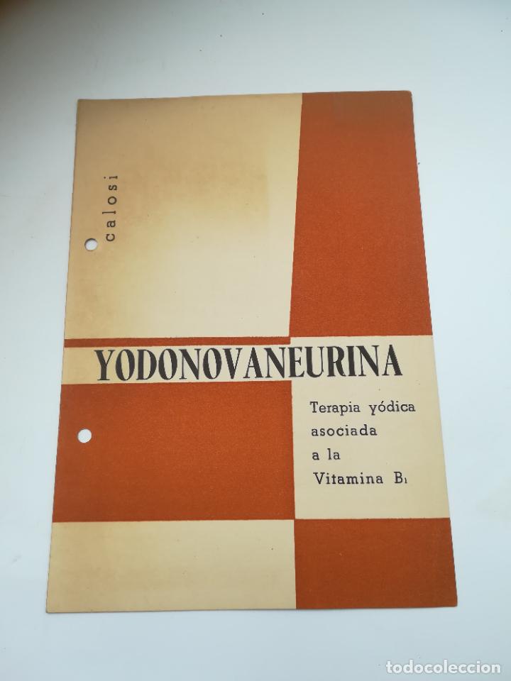 Coleccionismo: PUBLICIDAD DE FARMACIA. YODONOVANEURINA. CALOSI. FARMOQUIMICA CUTOLO. MADRID