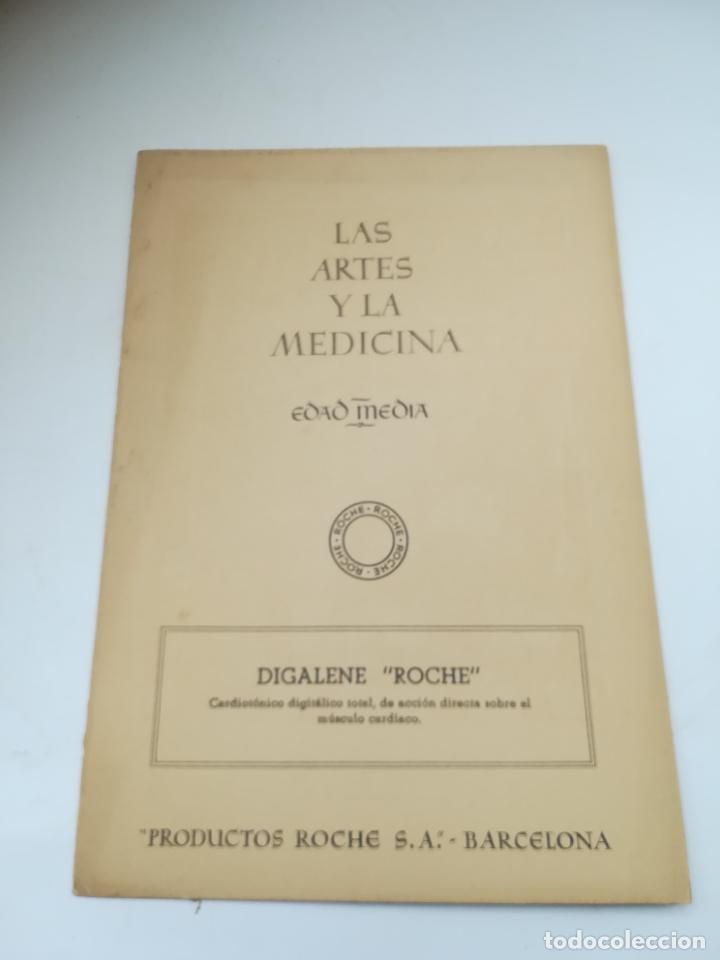 Coleccionismo: TARJETA. PRODUCTOS ROCHE. LAS ARTES Y LA MEDICINA. EDAD MEDIA. FARMACIA MEDIEVAL