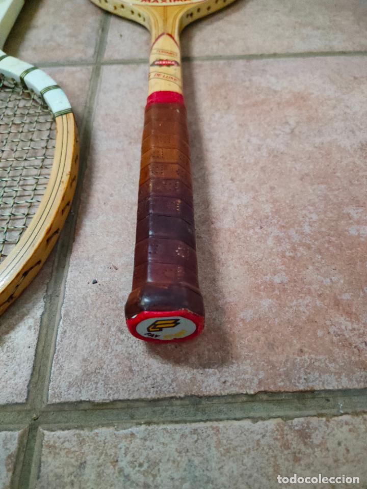 Coleccionismo: Raquetas de tenis antiguas de madera - Foto 4