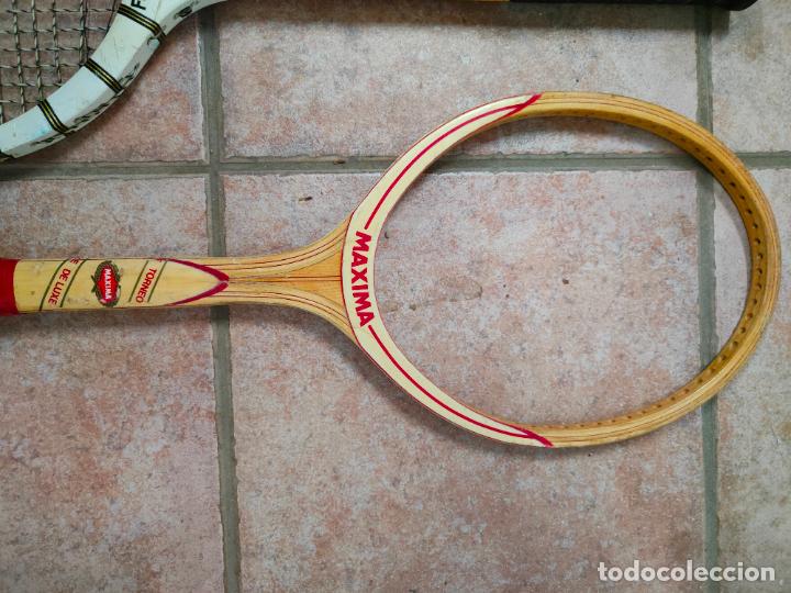 Coleccionismo: Raquetas de tenis antiguas de madera - Foto 5