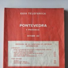 Coleccionismo: 1967 GUIA TELEFONICA PONTEVEDRA Y PROVINCIA. Lote 310231968