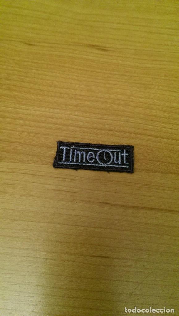 Colecionismo: APLICACI&Oacute;N TELA BORDADA TERMOADHESIVA &laquo;TIME OUT&raquo;
