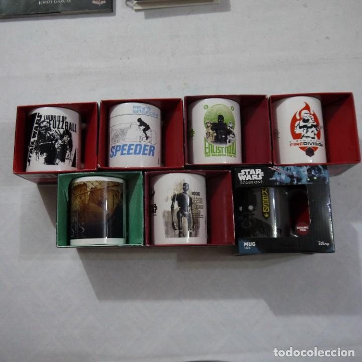 Coleccionismo: LOTE 7 TAZAS/MUGS (6 DE STAR WARS Y 1 DE ANIMALES FANT&Aacute;STICOS) - NUEVAS EN SU CAJA