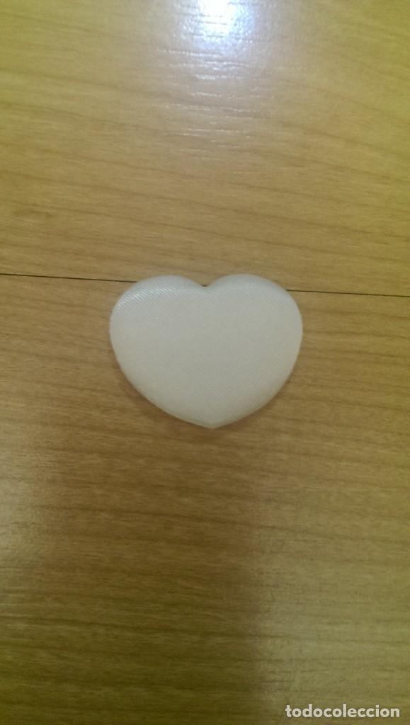 Coleccionismo: APLICACI&Oacute;N TELA ACOLCHADA &laquo;CORAZ&Oacute;N BLANCO&raquo;