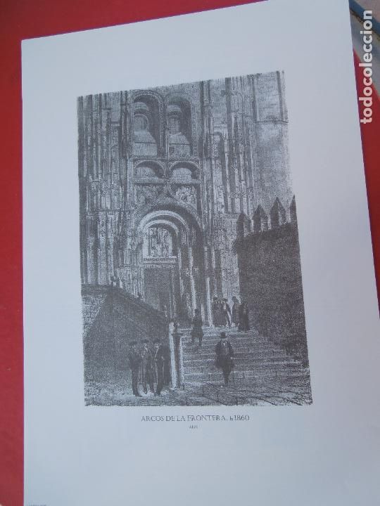 Colecionismo: ARCOS DE LA FRONTERA 1860-ALEU-GRABADOS HIST&Oacute;RICOS PROVINCIA DE C&Aacute;DIZ-L&Aacute;MINA N&ordm; 29 - MIDE 48X28 CM.