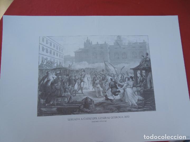 Colecionismo: LLEGADA A C&Aacute;DIZ DEL ... 1820 -GRABADOS HIST&Oacute;RICOS PROVINCIA DE C&Aacute;DIZ-L&Aacute;MINA N&ordm; 14 - MIDE 48X28 CM.