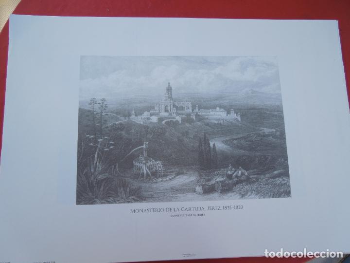 Coleccionismo: MONASTERIO DE LA CARTUJA JEREZ ...-GRABADOS HIST&Oacute;RICOS PROVINCIA DE C&Aacute;DIZ-L&Aacute;MINA N&ordm; 9-MIDE 48X28 CM.