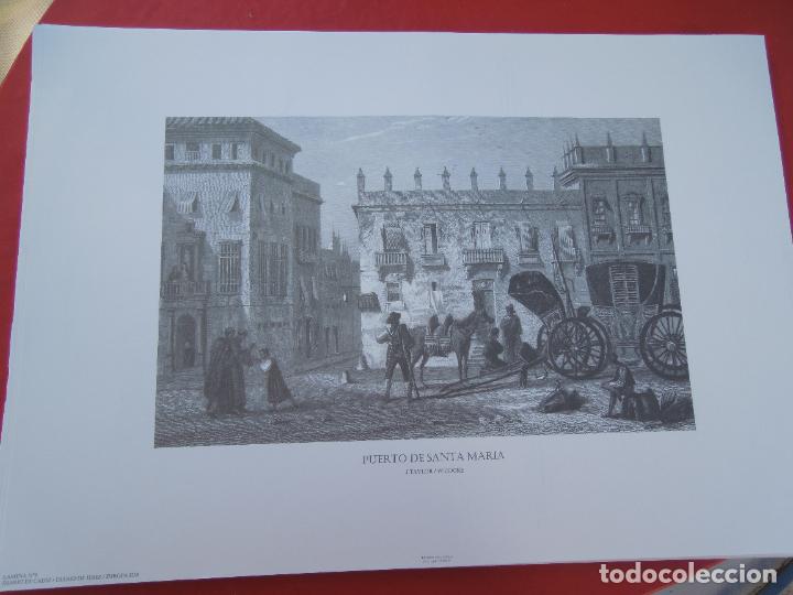 Sammelleidenschaft Papier: PUERTO DE SANTA MAR&Iacute;A -GRABADOS HIST&Oacute;RICOS PROVINCIA DE C&Aacute;DIZ-L&Aacute;MINA N&ordm; 5 - MIDE 48X28 CM.