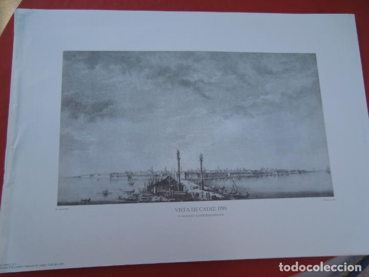 Sammelleidenschaft Papier: VISTA DE C&Aacute;DIZ 1795 - GRABADOS HIST&Oacute;RICOS PROVINCIA DE C&Aacute;DIZ-L&Aacute;MINA N&ordm; 1- MIDE 48X28 CM.