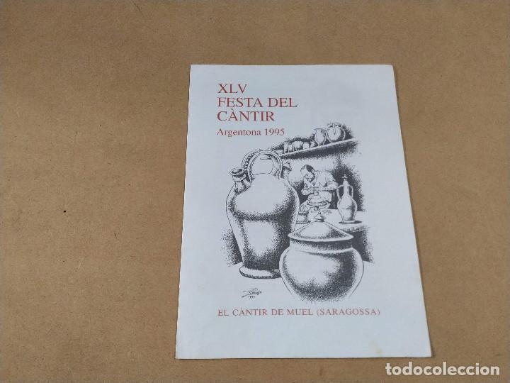 Sammelleidenschaft Papier: MARESME - ARGENTONA - XLV FESTA DEL C&Agrave;NTIR - ANY 1995 - EL C&Agrave;NTIR DE MUEL (SARAGOSSA)