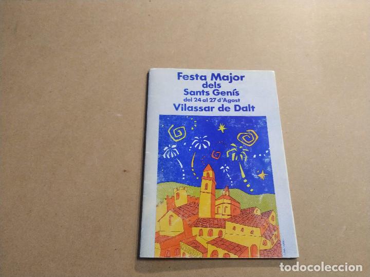 Collectionnisme: MARESME - VILASSAR DE DALT - PROGRAMA FESTA MAJOR DELS SANTS GEN&Iacute;S - ANY 1989
