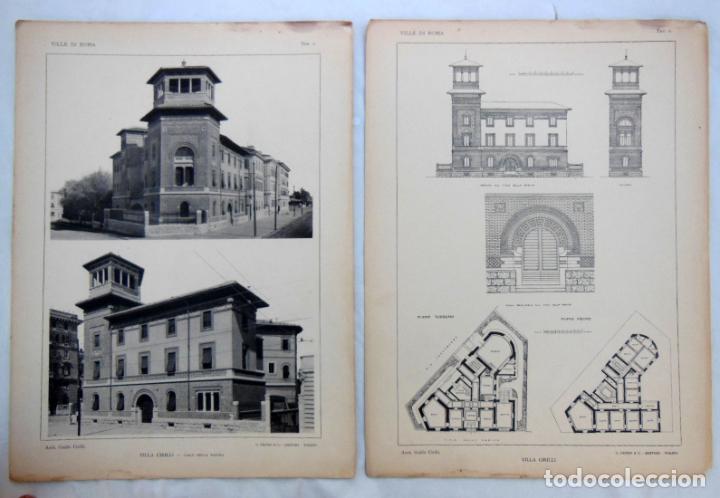 Coleccionismo: L&aacute;minas : VILLA CIRILLI, Viale Della Regina. GUIDO CIRILLI