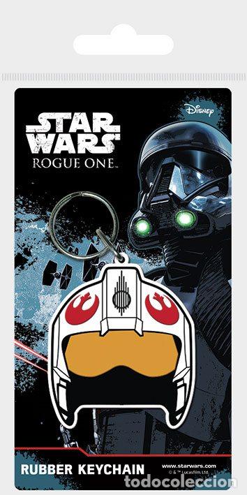 Coleccionismo: Star Wars Rogue One Rubber Keychain Rebel Helmet 6 cm - Pyramid International