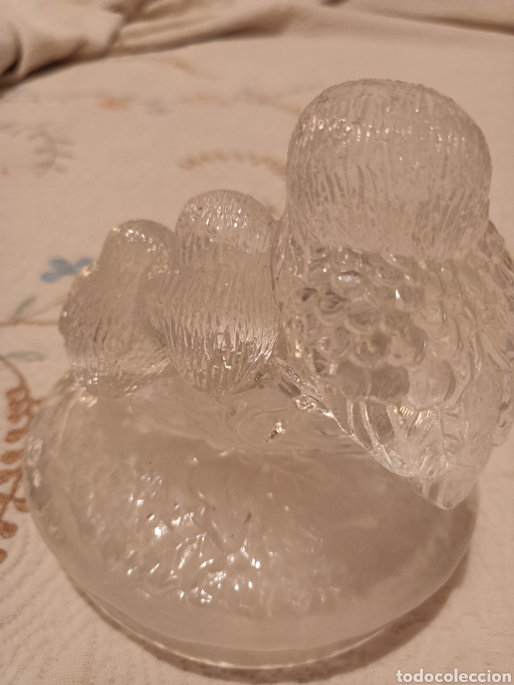 Coleccionismo: Figura b&uacute;hos cristal - Foto 2