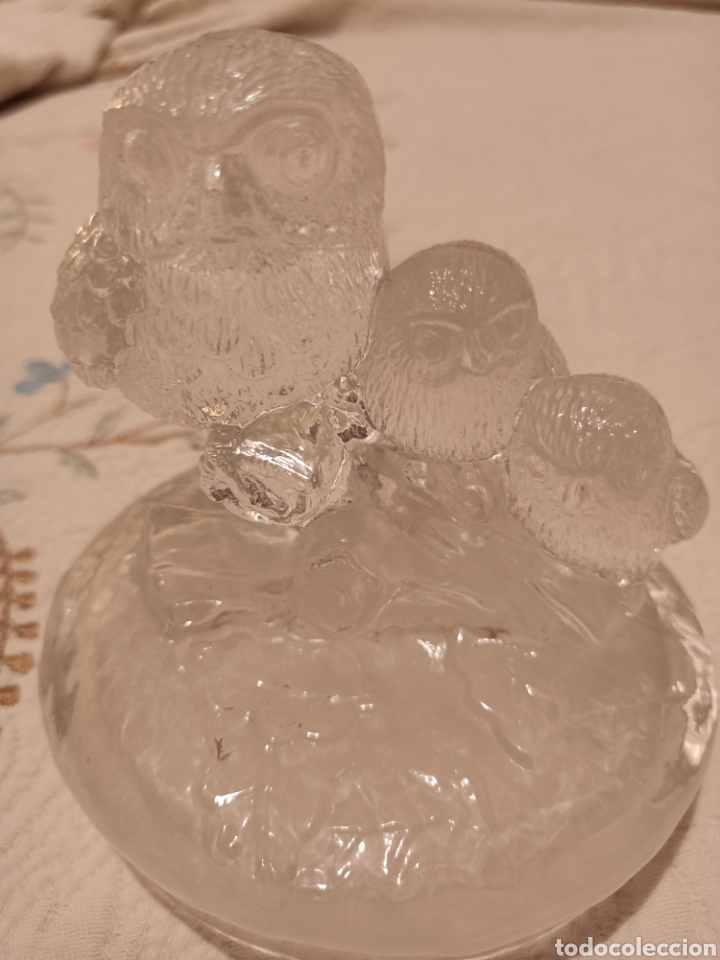 Coleccionismo: Figura b&uacute;hos cristal - Foto 3