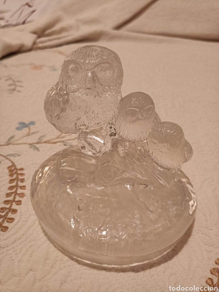 Coleccionismo: Figura b&uacute;hos cristal - Foto 1
