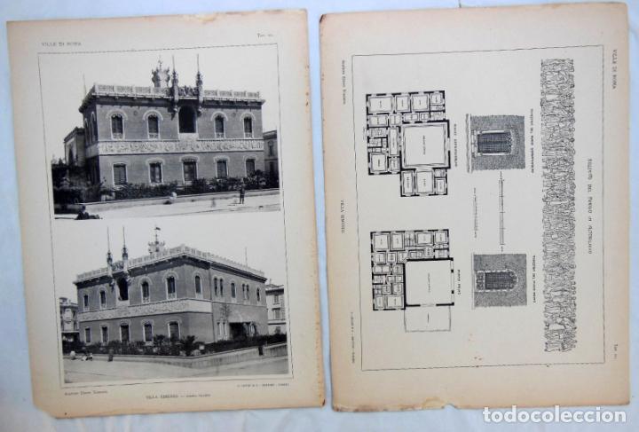 Colecionismo: L&aacute;minas : VILLA XIMENES, Piazza Galeno. ETTORE XIMENES (Scultore)