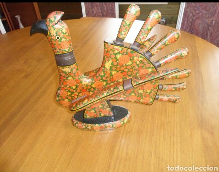 Coleccionismo: Cubiertos papier mache - Foto 4