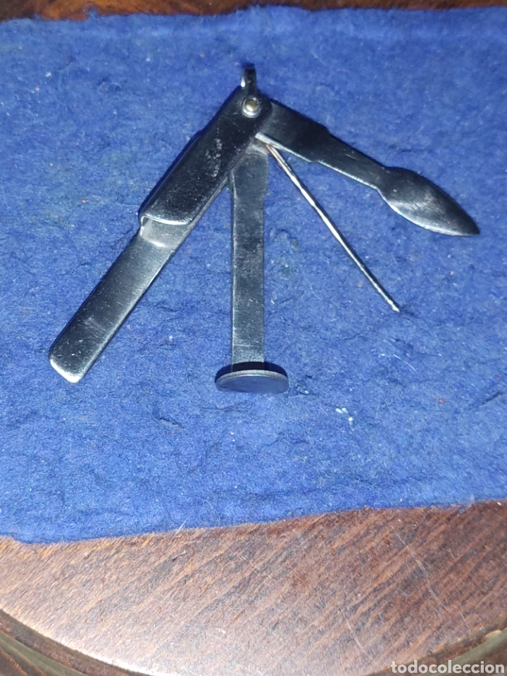 Coleccionismo: Limpiador de pipas de acero. - Foto 2