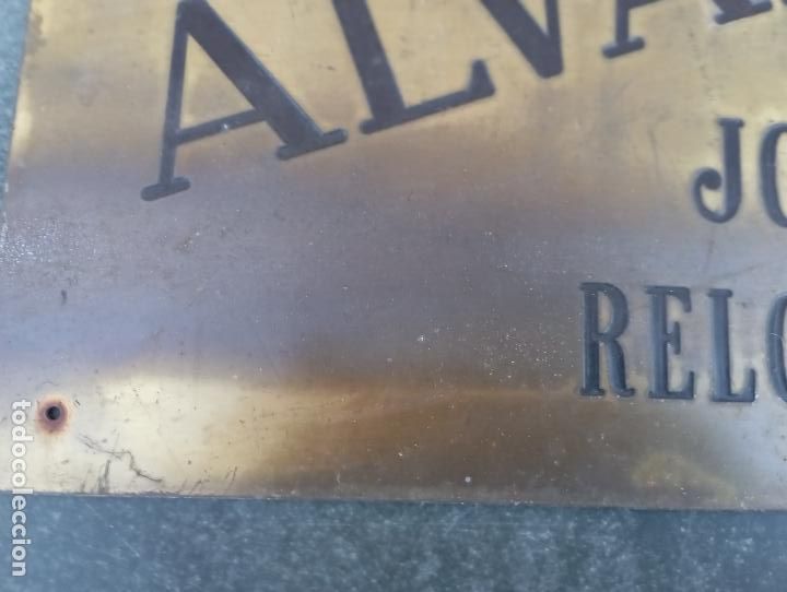 Coleccionismo: ALVARO JOYERO RELOJERO EN BRONCE - Foto 3
