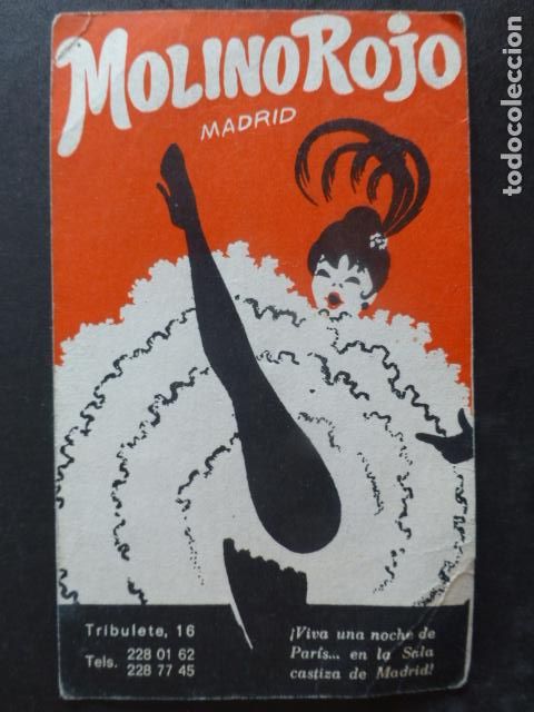 Coleccionismo: INVITACION MOLINO ROJO MADRID