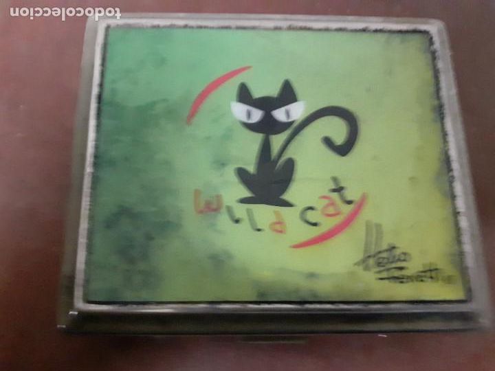 Coleccionismo: Pitillera o targetero Wild Cat by Hellio Ferretti - Foto 1