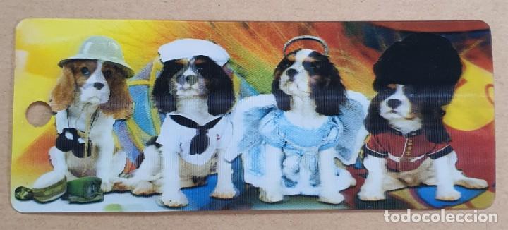 Coleccionismo: *** C89 - Punto de libro 3D - Perritos - Foto 1