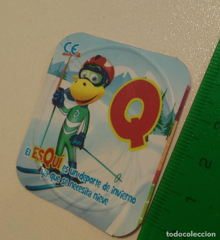 Coleccionismo: TAPA danonino letra q esqui esquiador