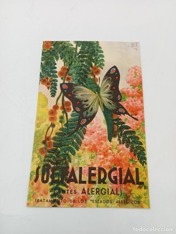 Coleccionismo: PUBLICIDAD FARMACIA. SULFALERGIAL. ANTES ALERGIAL. A.BERENGUER-BENEYTO Y CIA. VER