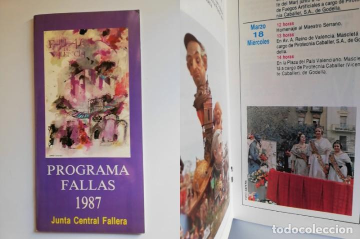 Colecionismo: ANTIGUO PROGRAMA DE FALLAS 1987.Fallera Mayor M Carmen Moll&aacute; Bau