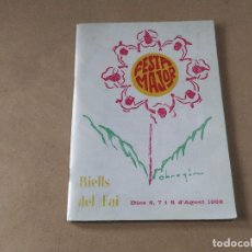 Coleccionismo: VALLÈS ORIENTAL - RIELLS DEL FAI - FESTA MAJOR 1968. Lote 314023698