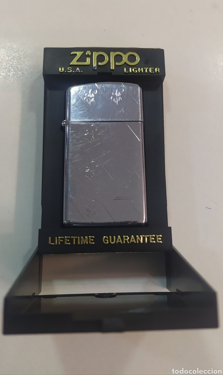 Coleccionismo: MECHERO ZIPPO MADE IN USA MODELO 1625 SLIM DIAGONAL.