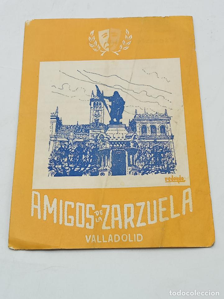 Coleccionismo: PROGRAMA. AMIGOS DE LA ZARZUELA. VALLADOLID. 1966. TEATRO CARRION. HOMENAJE A VICENTE CATALINA