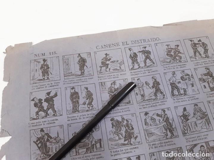 Collezionismo: Auca o aleluya. Canene el distraido. N&ordm; 115. Incompleto.