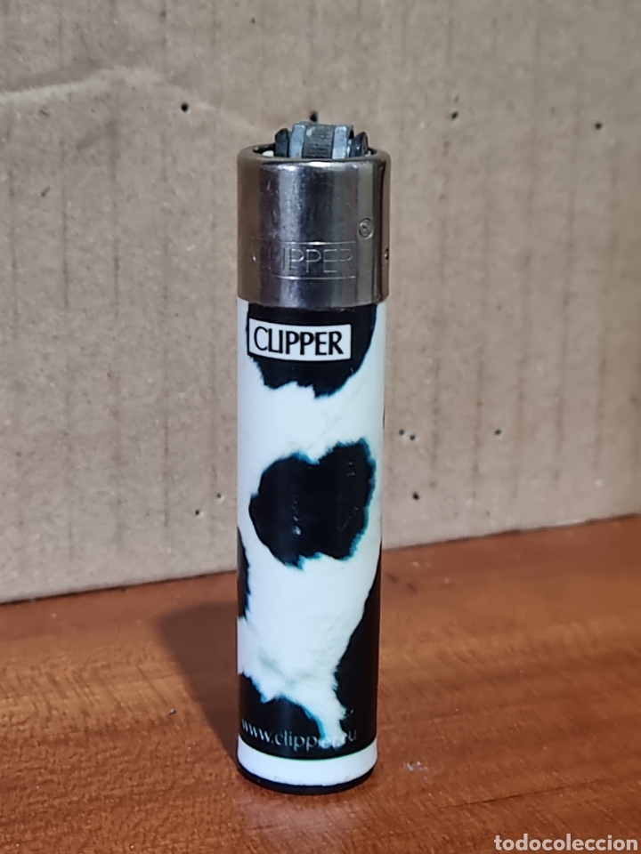Coleccionismo: MECHERO CLIPPER PIEL DE VACA - Foto 1