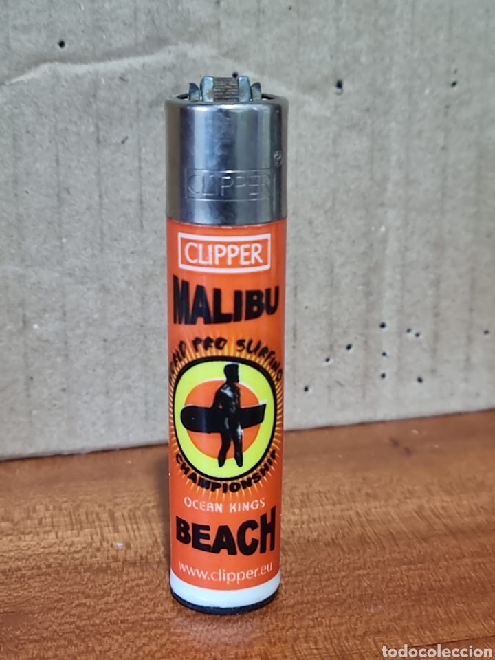 Coleccionismo: MECHERO CLIPPER MALIBU BEACH - Foto 1