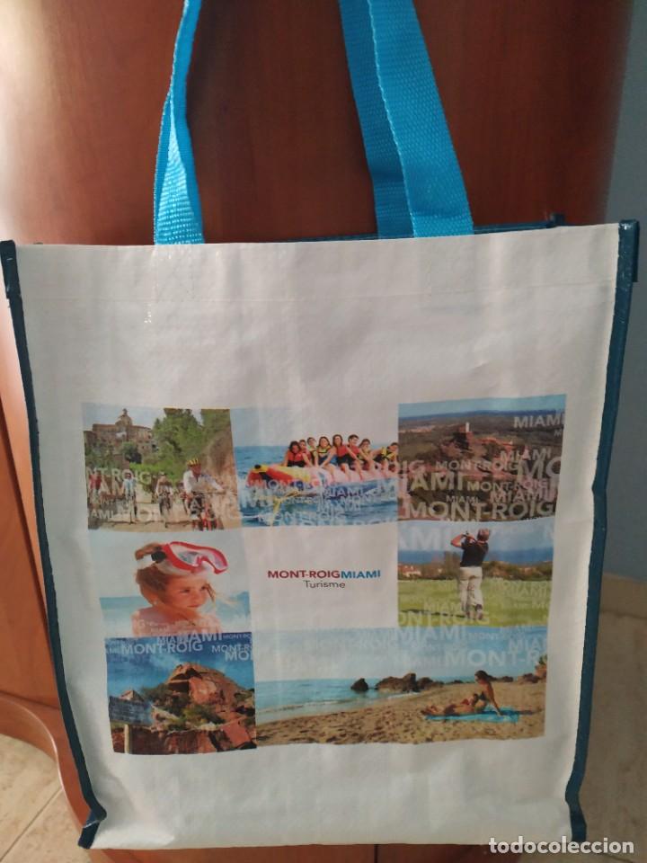 Coleccionismo: BOLSA DE LA COMPRA DE RAFIA **MONT-ROIG DEL CAMP - MIAMI** TARRAGONA