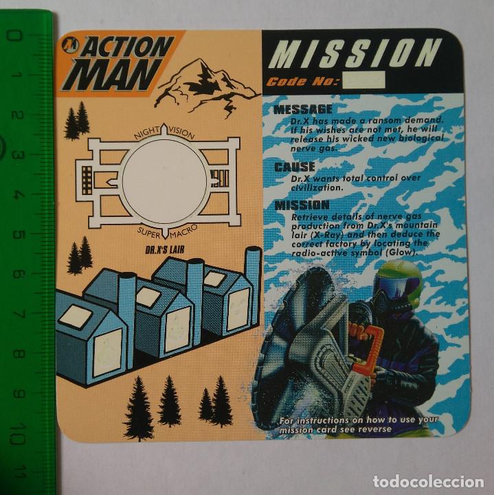 Coleccionismo: action man xtreme POLAR yogurt mission card glow in the dark 90's promocional hasbro