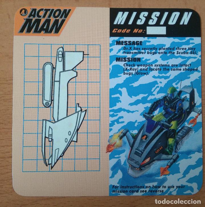Coleccionismo: action man xtreme POLAR yogurt mission card glow in the dark 90's promocional hasbro