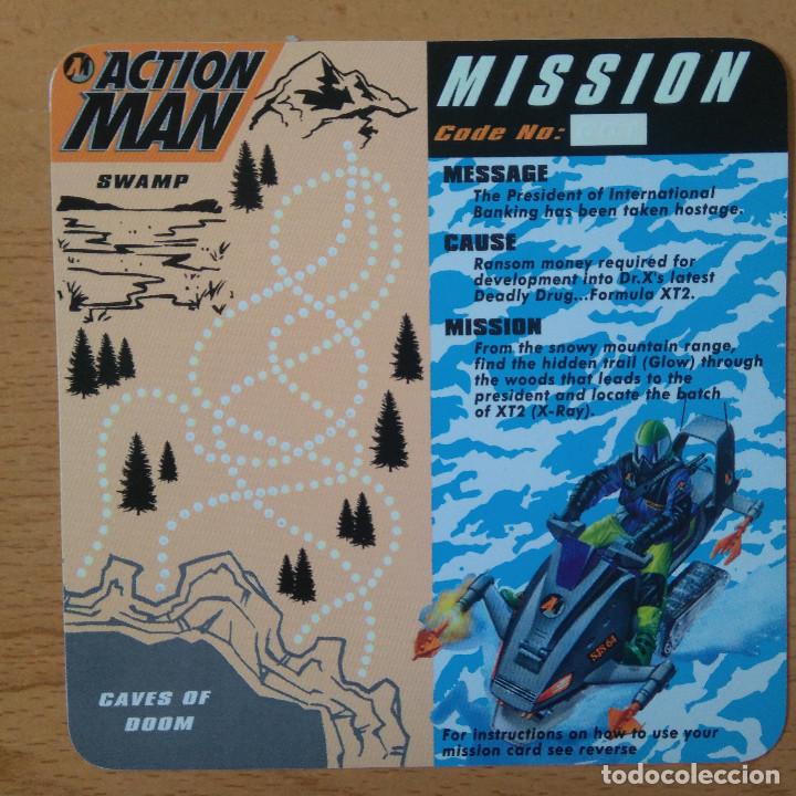 Coleccionismo: action man xtreme POLAR yogurt mission card glow in the dark 90's promocional hasbro