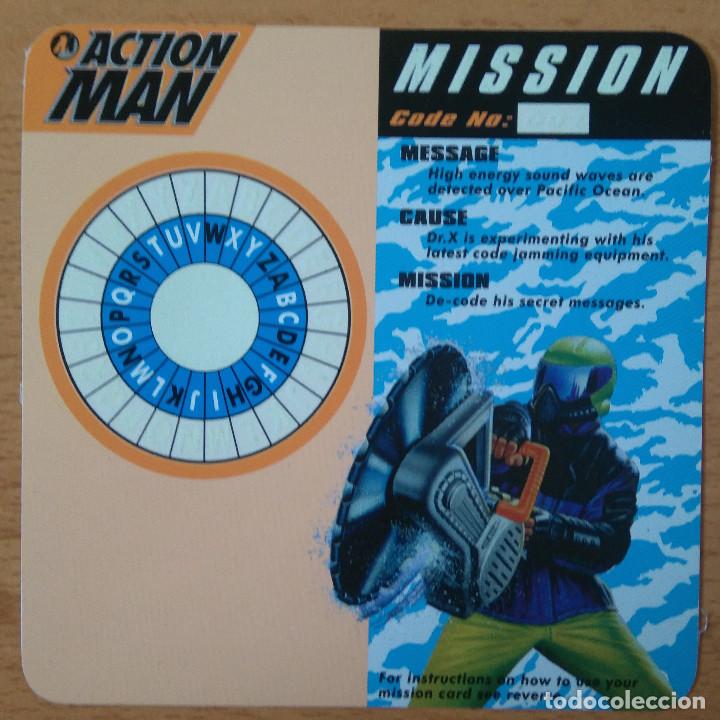 Coleccionismo: action man xtreme POLAR yogurt mission card glow in the dark 90's promocional hasbro