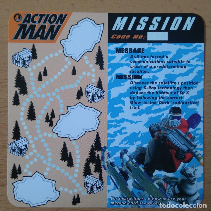 Coleccionismo: action man xtreme POLAR yogurt mission card glow in the dark 90's promocional hasbro