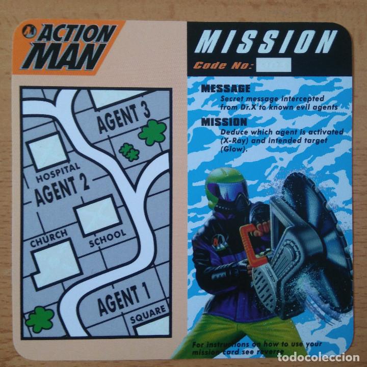 Coleccionismo: action man xtreme POLAR yogurt mission card glow in the dark 90's promocional hasbro